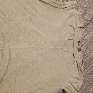 Cream colored tee shirt